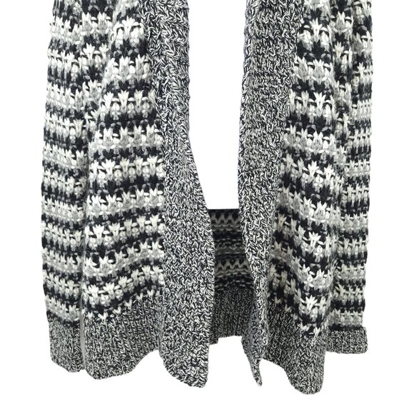Ann Taylor Loft Open Front Cardigan Womens Sz M Sweater Shawl Collar Cable Knit - Picture 4 of 10